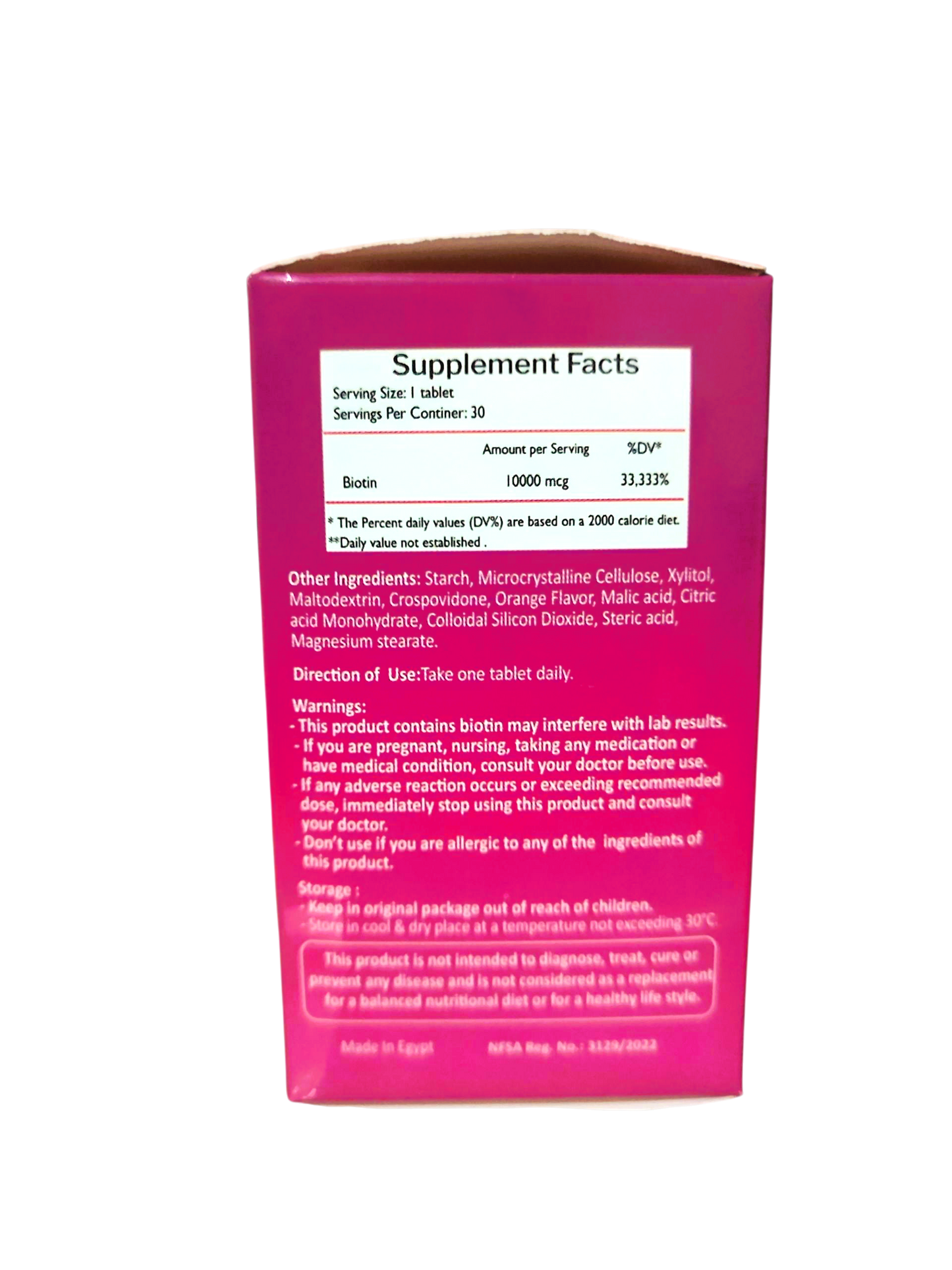 Biotin Revive 10,000I.U 30 Tablets