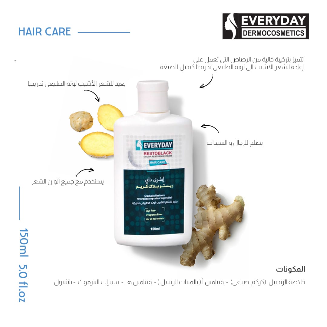 Everyday Restoblack Color Restoring Cream 150ml